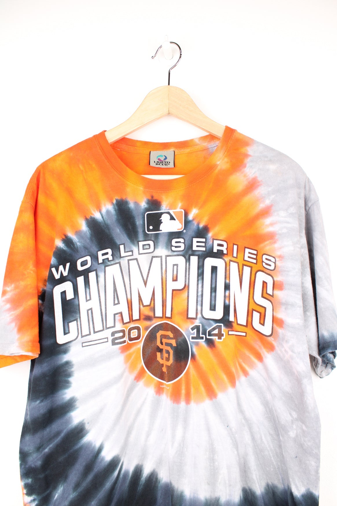 2014 World Series x San Francisco Giants spell-out tie dye t-shirt