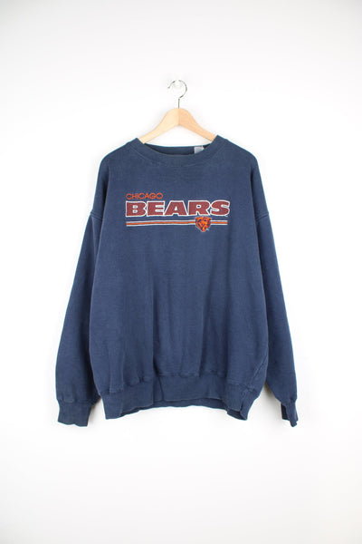 Vintage Chicago Bears sweatshirt with embroidered logo across the chest.