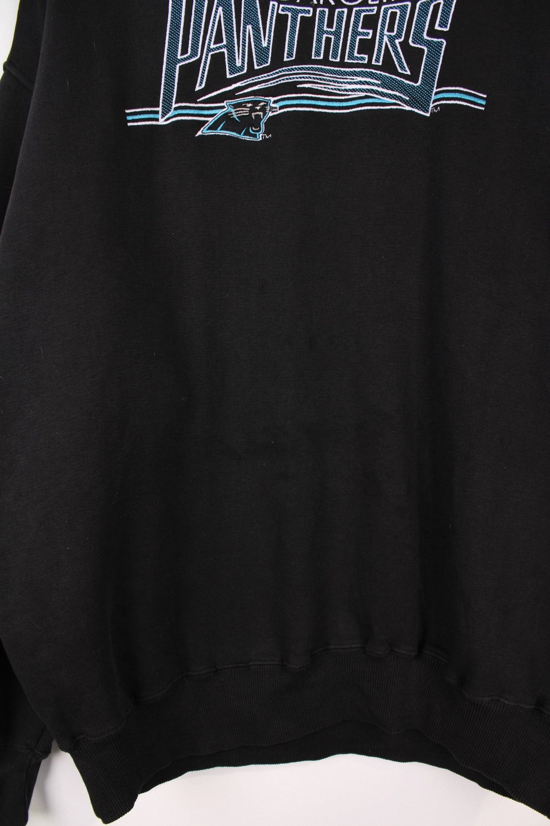 Carolina Panthers  Sweatshirt in a  colourway with the team logo and spell out embroidered across the front.