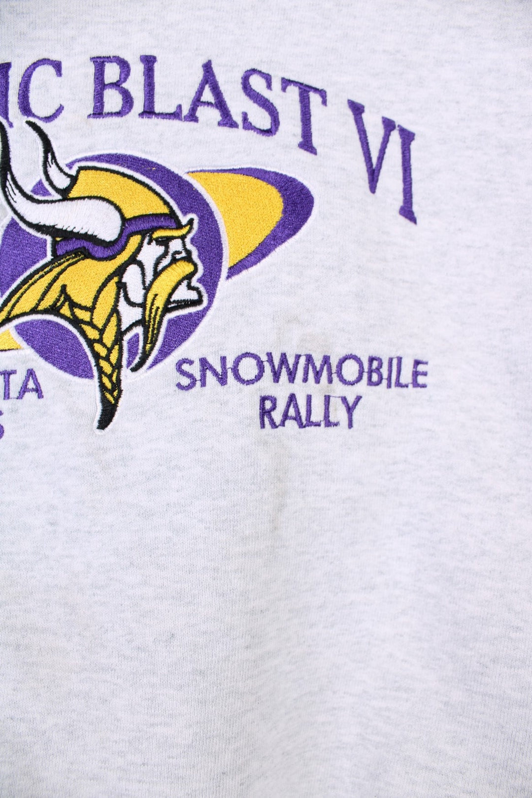  Minnesota Vikings Arctic Blast Sweatshirt in a  colourway with the logo and spell out embroidered across the front.