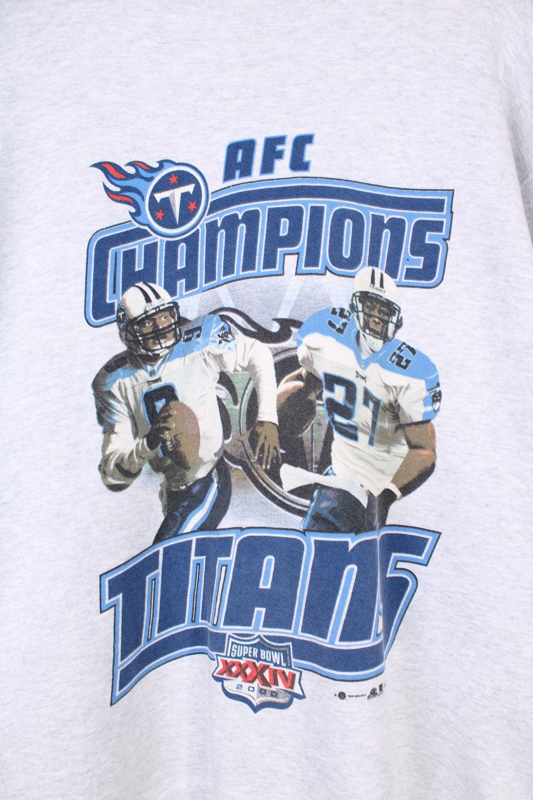 Tennessee Titans  Super Bowl 2000 Champions Sweatshirt in a  colourway with the team graphic, logo and spell out printed on the front.