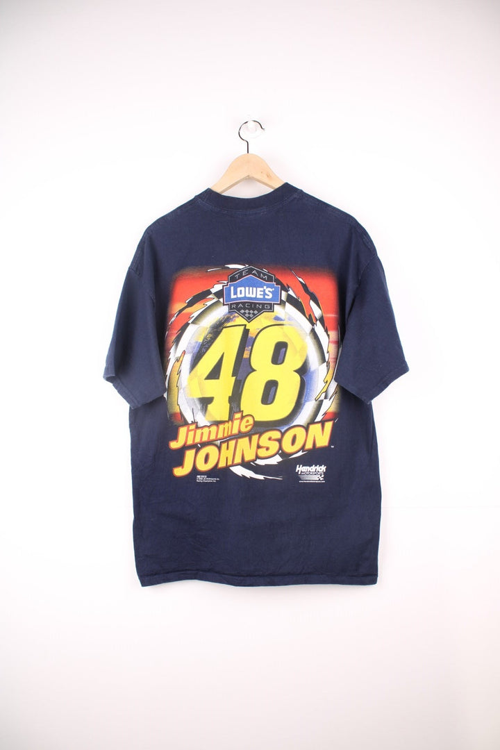 Vintage 2002 California Kid Jimmie Johnson T-Shirt with graphic print on the front and back.