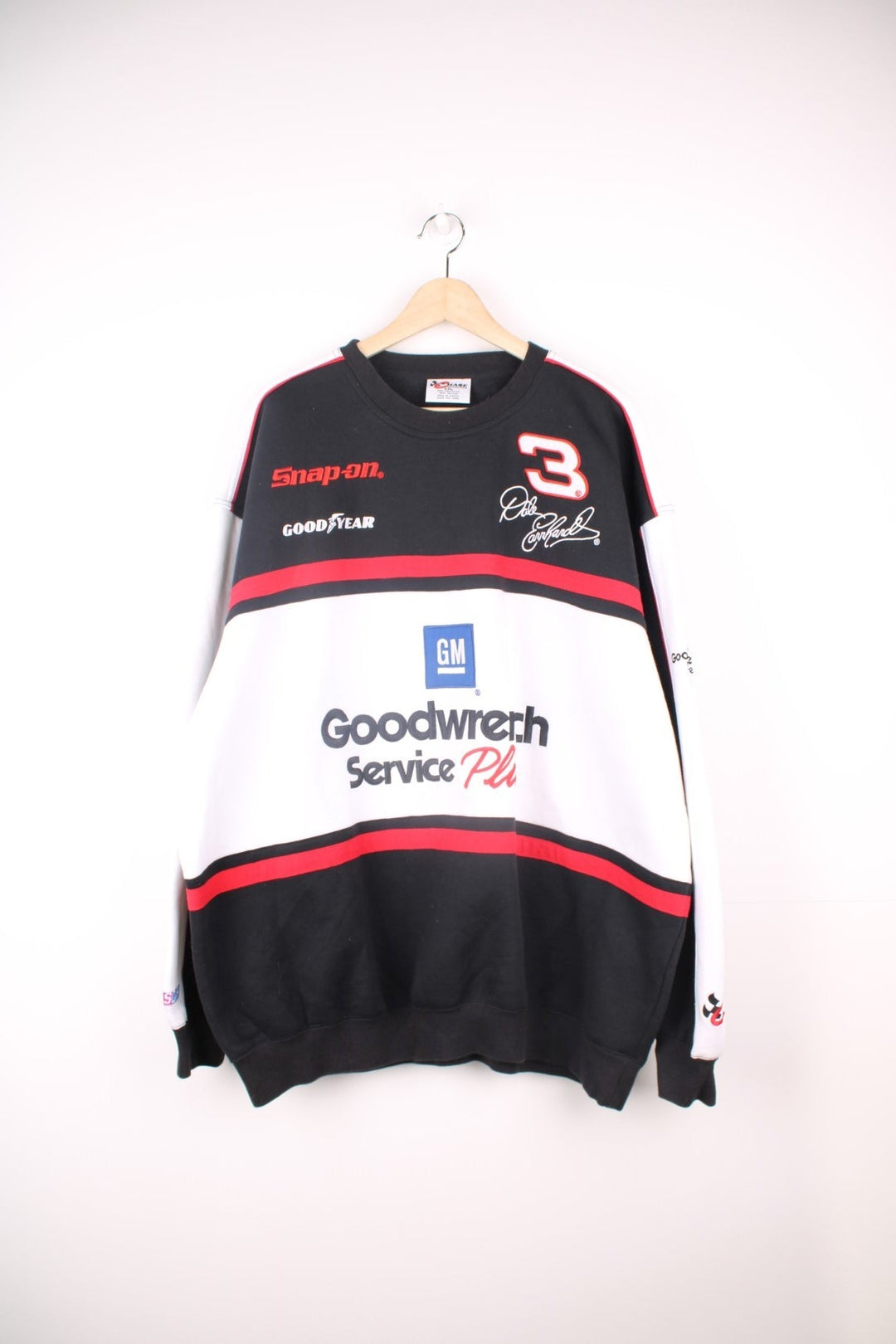 Dale Earnhardt NASCAR Sweatshirt in black, red and white by Chase Authentics.