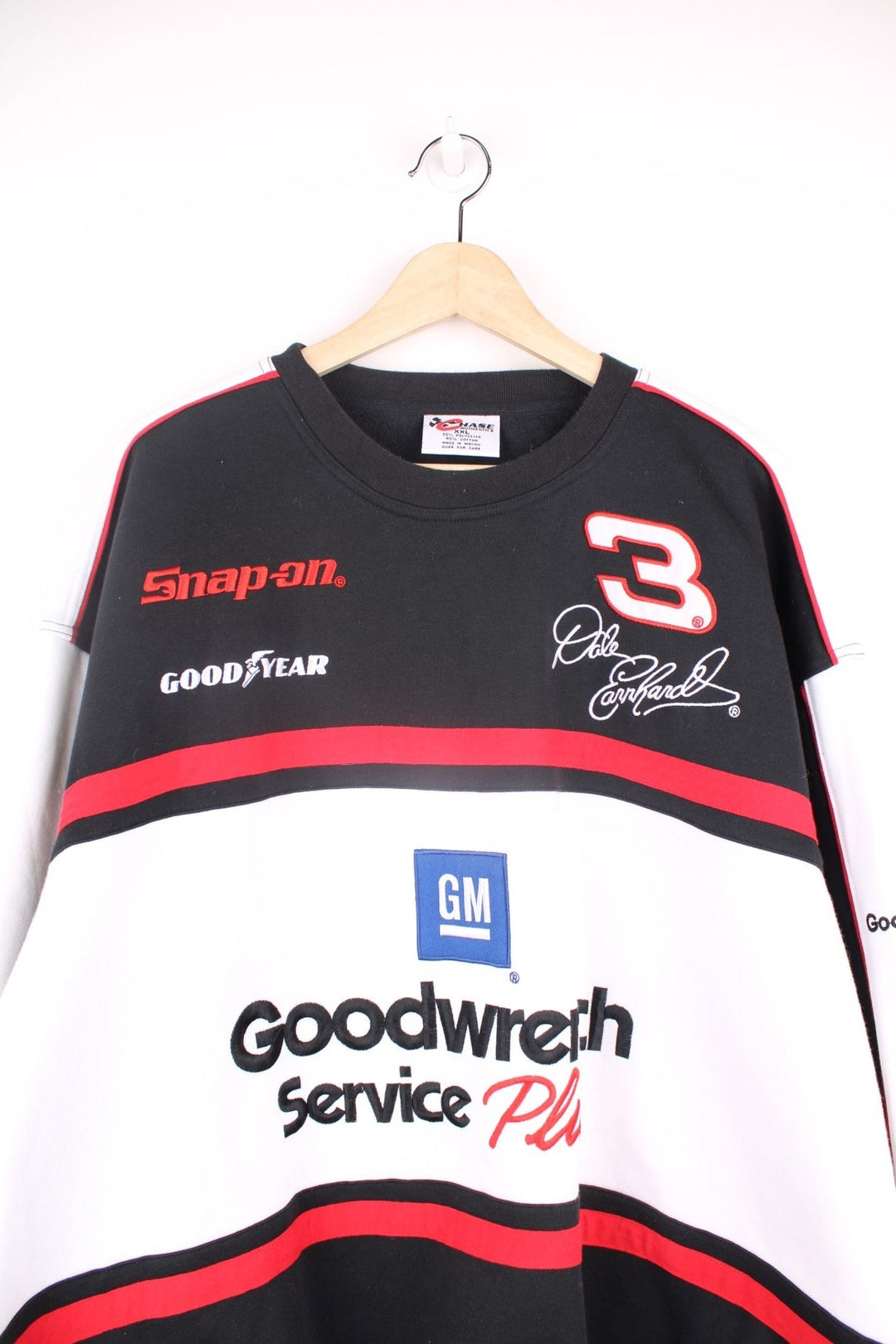 Dale Earnhardt NASCAR Sweatshirt in black, red and white by Chase Authentics.