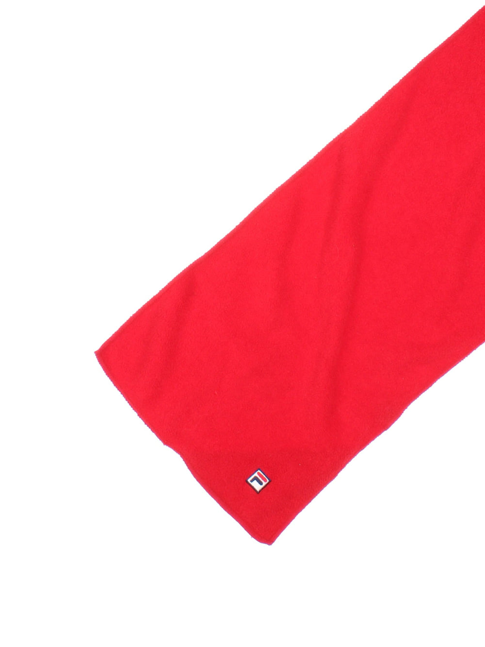 Vintage Fila Scarf in a red colourway with the logo embroidered on.