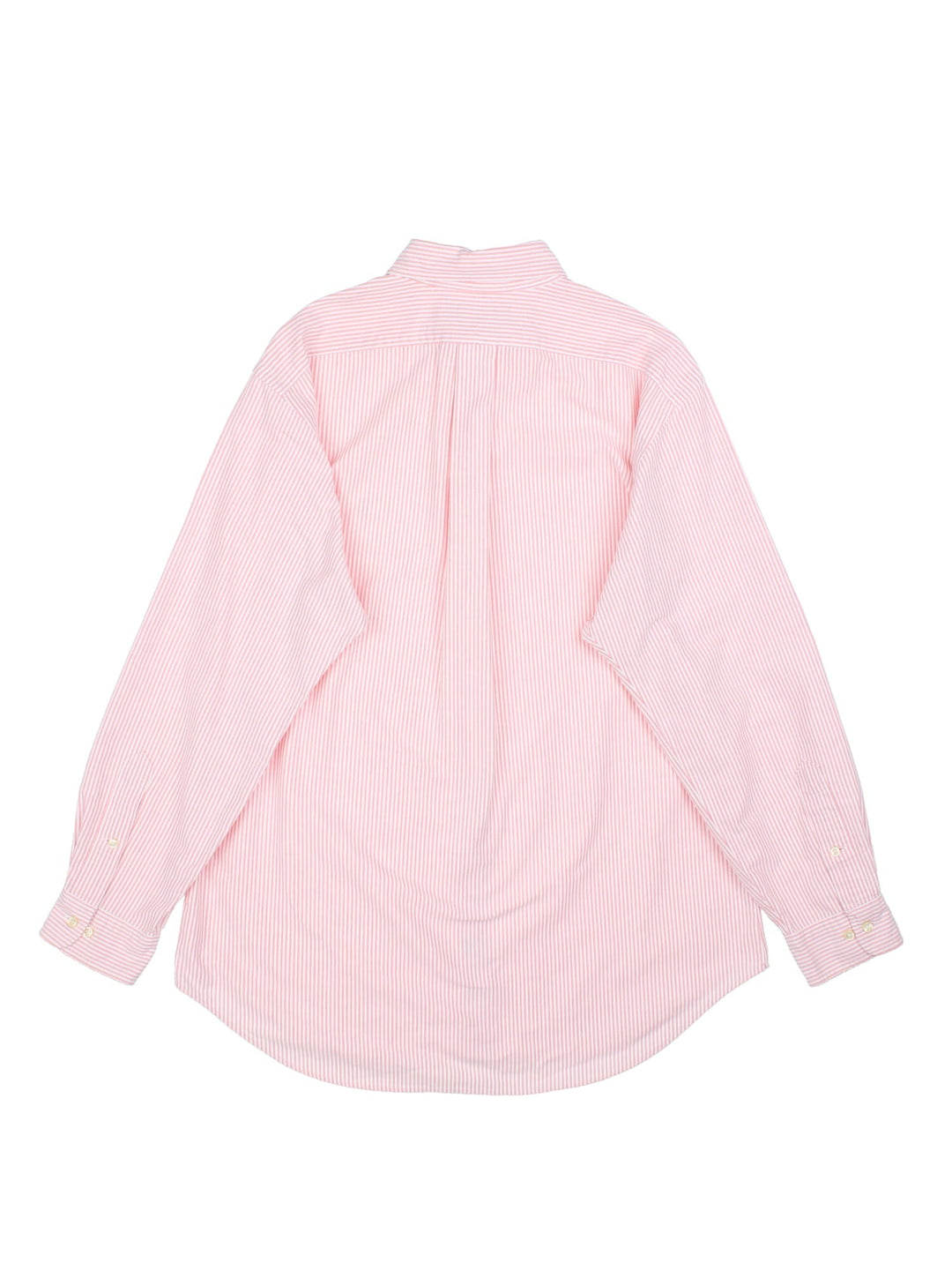 Ralph Lauren Shirt in a pink colourway, button up with the logo embroidered on the front.