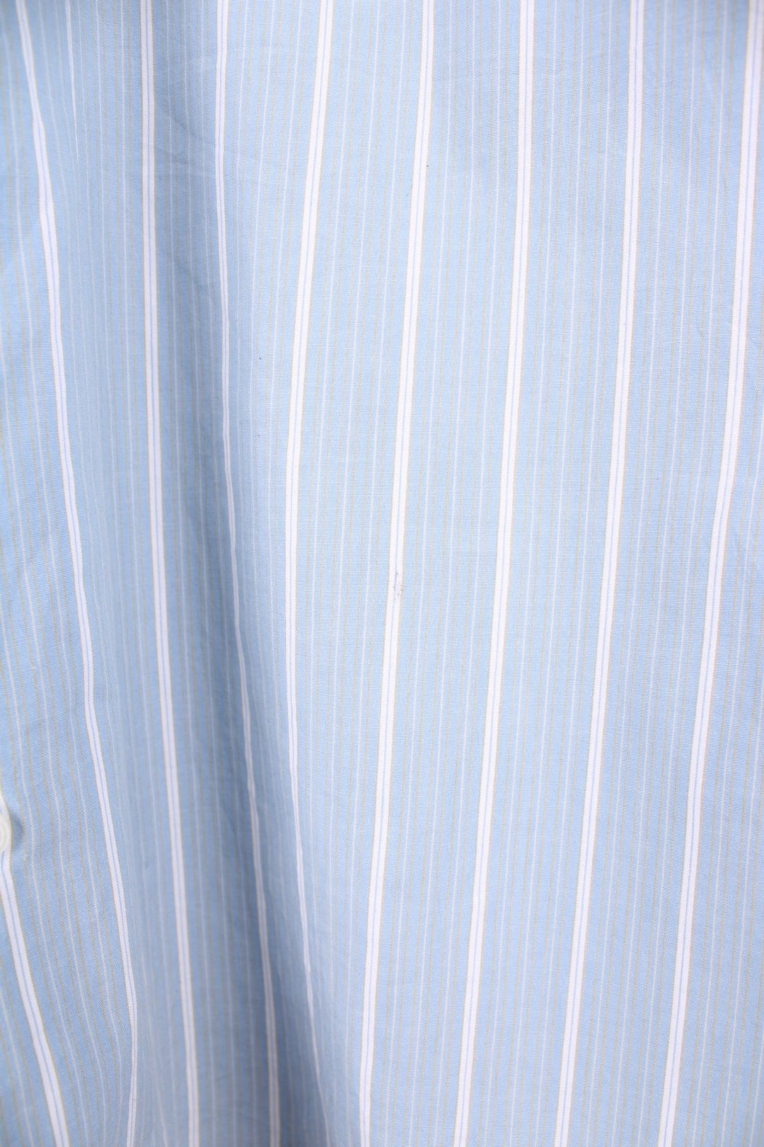 Vintage 70s Burberry/Burberrys Of London blue pinstripe shirt with chest pockets. 