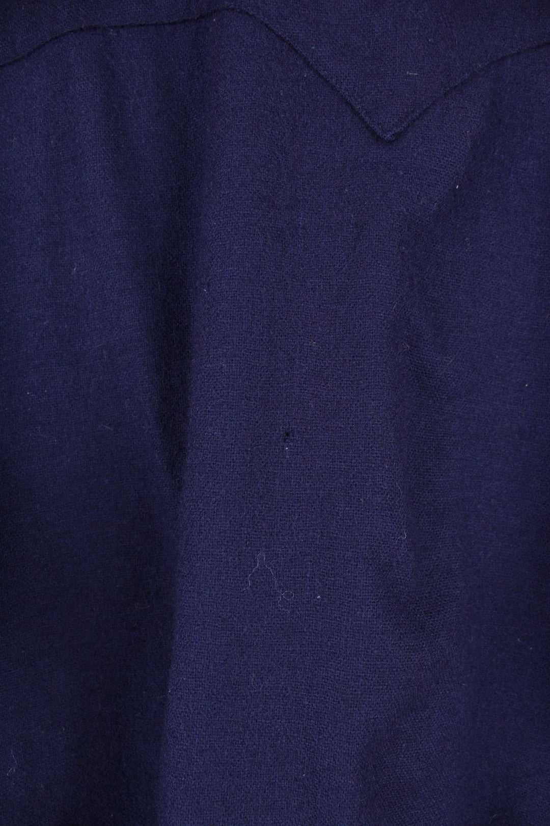 Vintage Marlboro wool Pearl Snap shirt in navy blue.