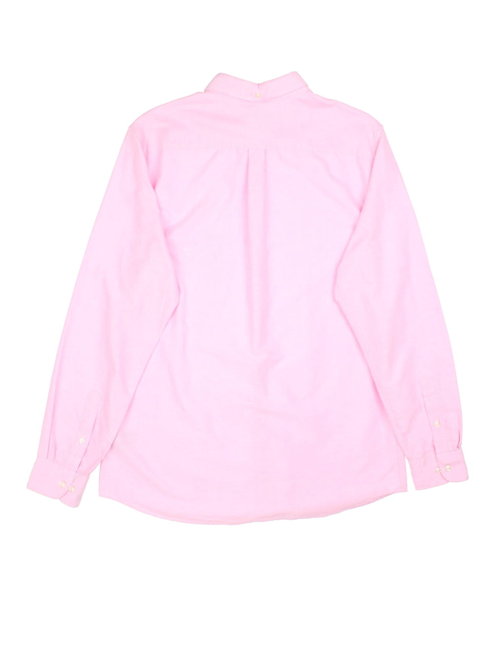 Barbour long sleeve shirt in a pink colourway with the logo embroidered on the front.