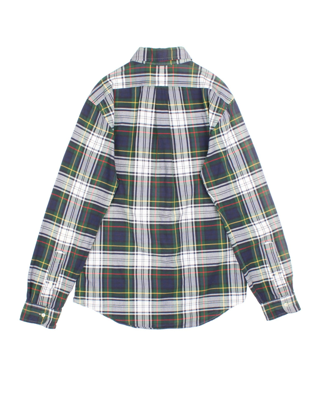 Ralph Lauren Shirt in a green, navy and white colourway with the logo embroidered on the front.