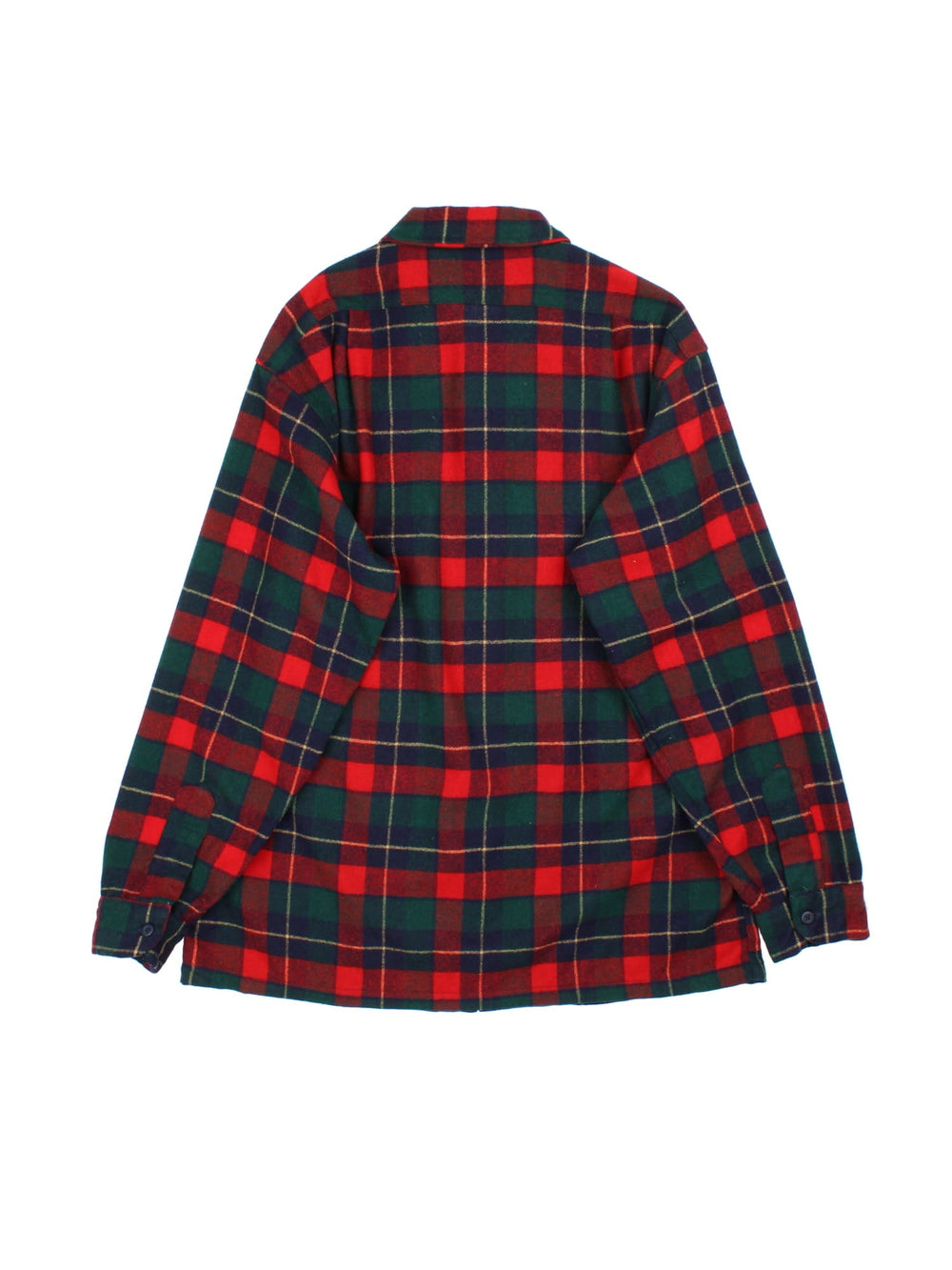 Pendleton Flannel Shirt in a red colourway with checked pattern. Classic button up with double front pocket.