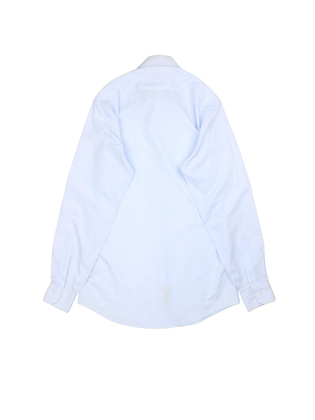 Yves Saint Laurent Shirt in a blue colourway with checked pattern. Classic button up and small logo on the front.