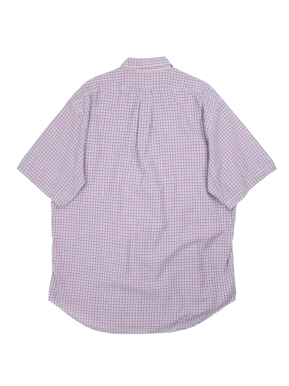 Ralph Lauren Shirt in a purple colourway with checked pattern. Button up, short sleeve and classic logo on the front.