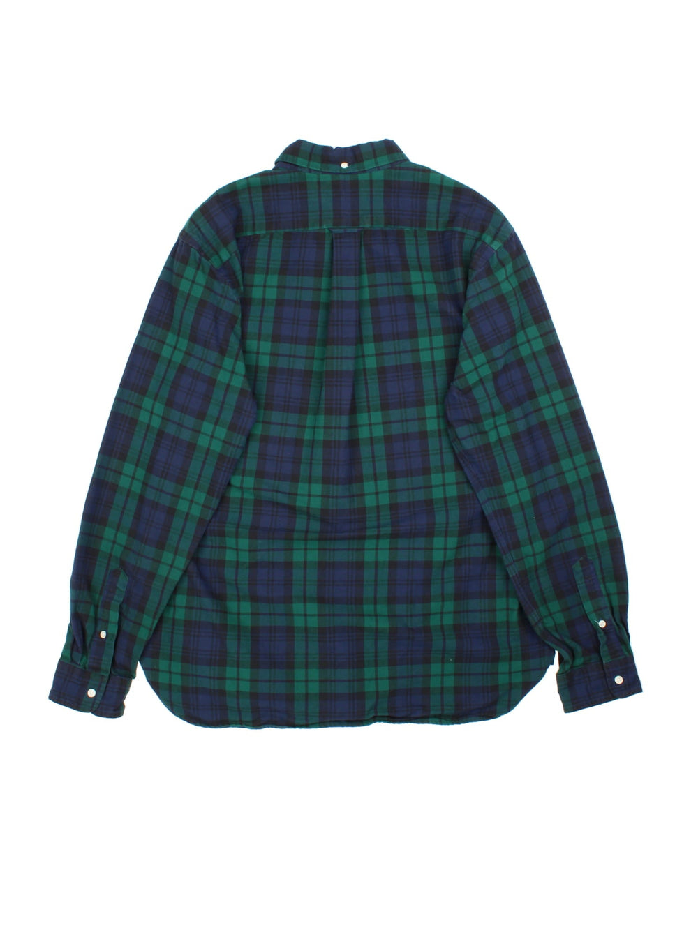 Ralph Lauren Shirt in a green colourway with checked pattern. Button up with pocket on the front.