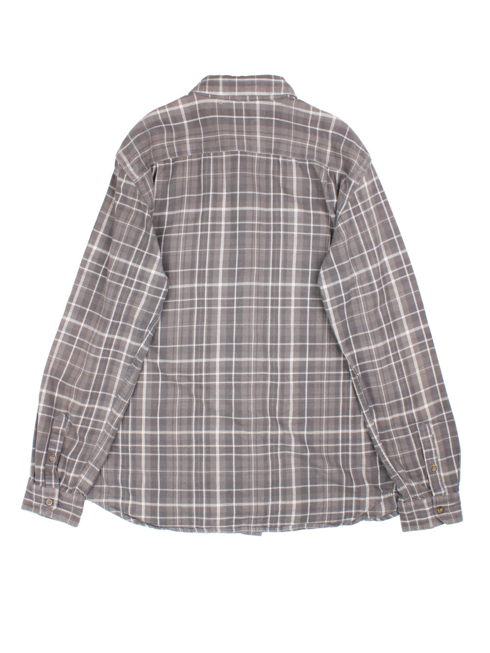 Carhartt Shirt in a grey/white checked colourway. Button up fastening, front patch pockets and branded logo patch.