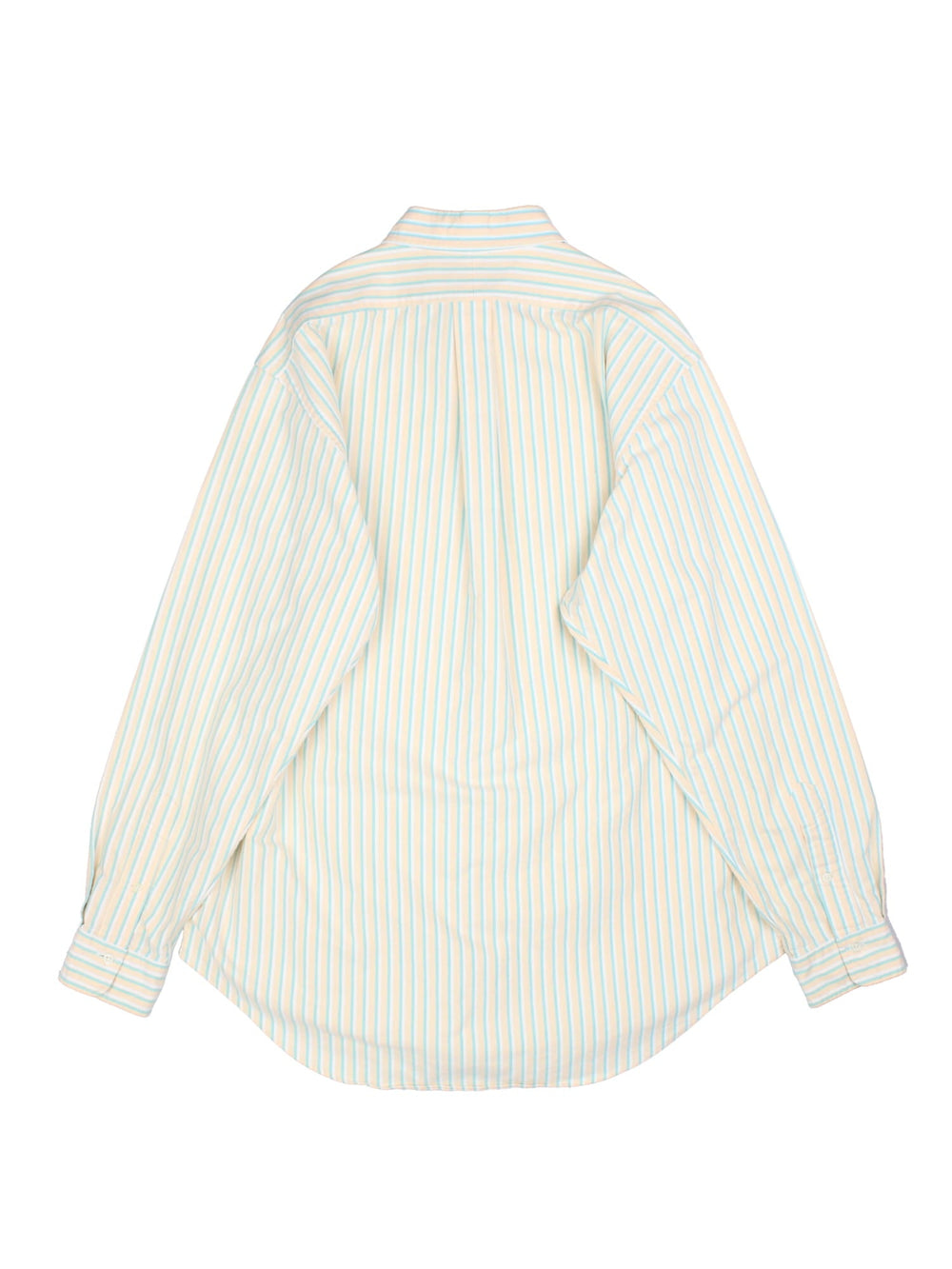 Ralph Lauren Shirt in a yellow/green stripe colourway. Button up fastening and embroidered front logo.