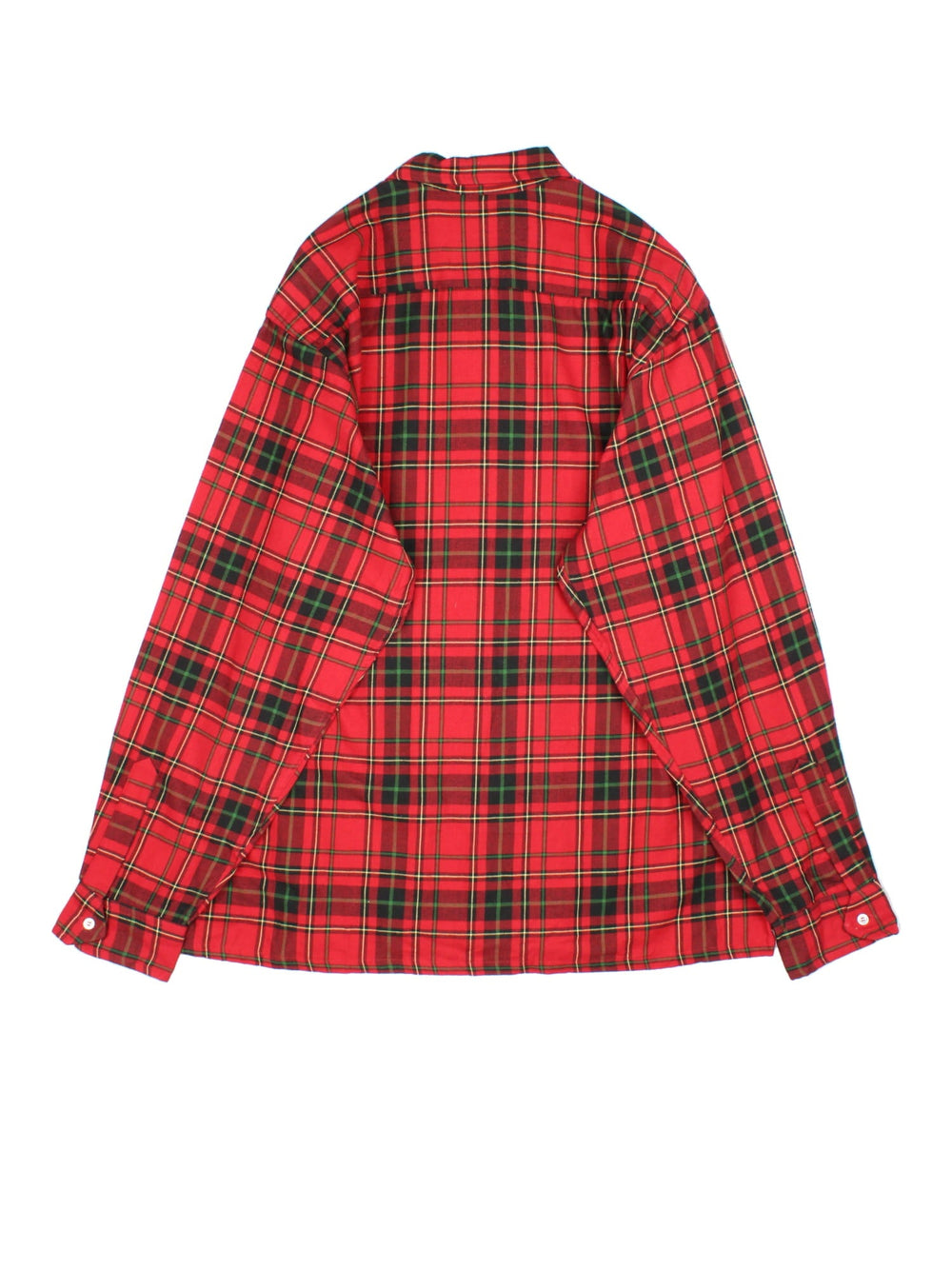 L.L Bean Shirt in a red colourway with checked pattern. Button up and front pocket.