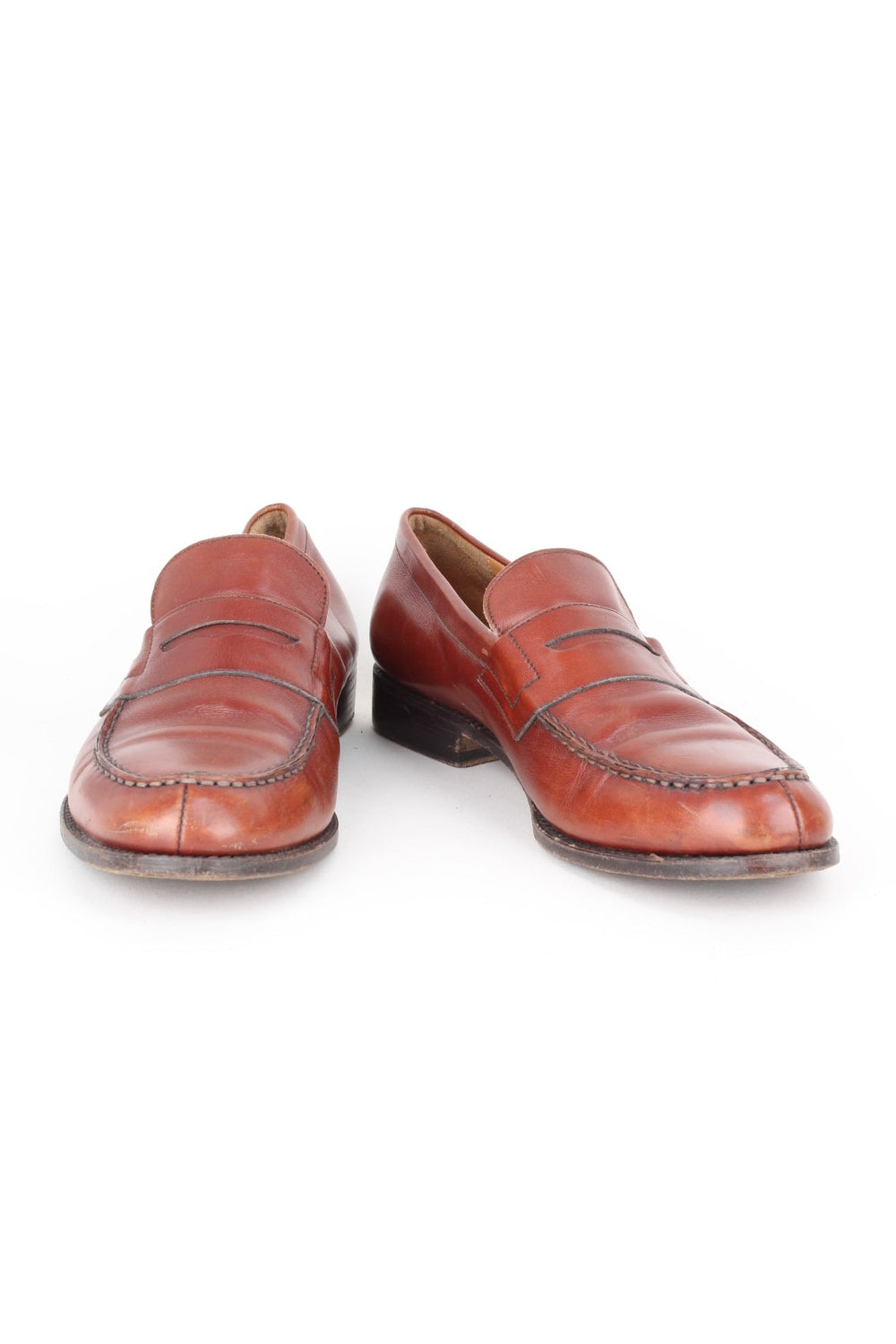 Vintage Burberry Loafers in a brown colourway and has a strap feature on the front.