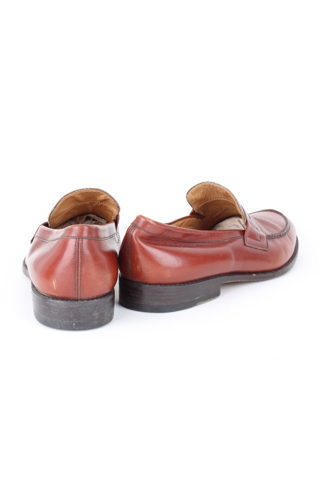 Vintage Burberry Loafers in a brown colourway and has a strap feature on the front.