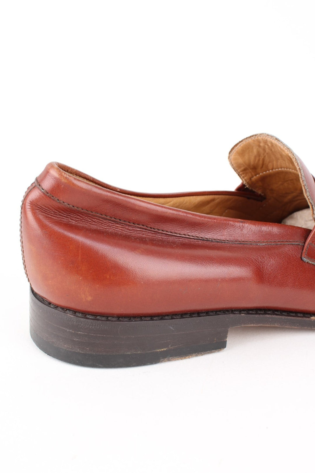 Vintage Burberry Loafers in a brown colourway and has a strap feature on the front.