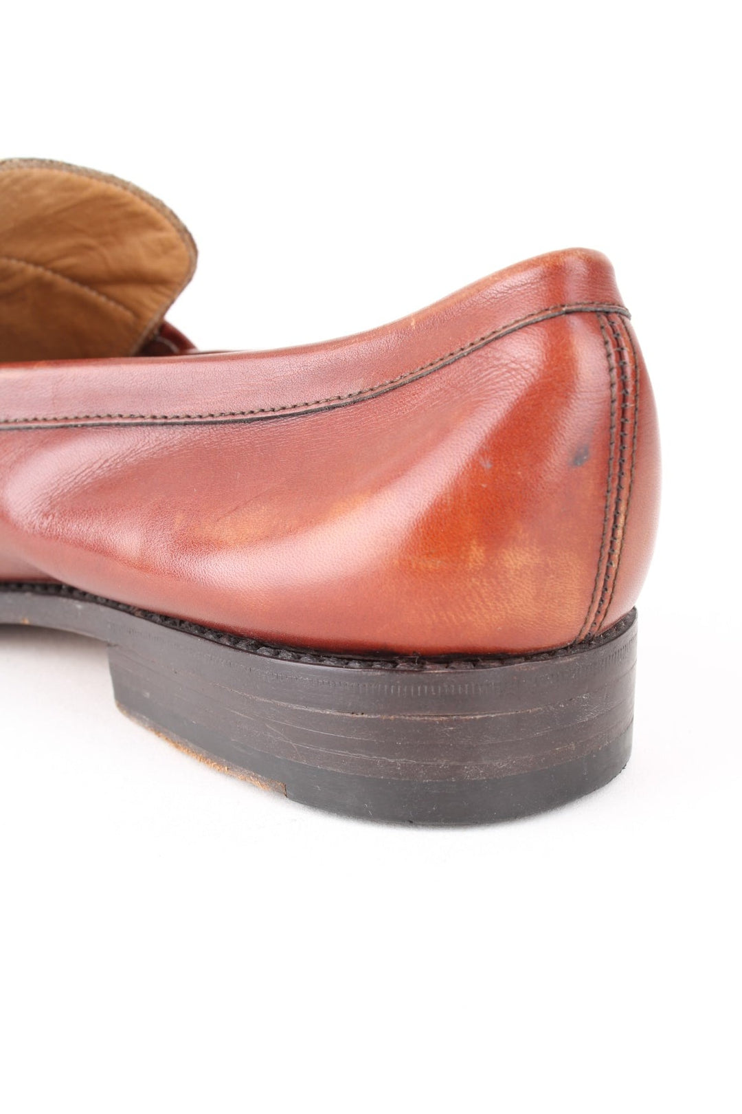 Vintage Burberry Loafers in a brown colourway and has a strap feature on the front.