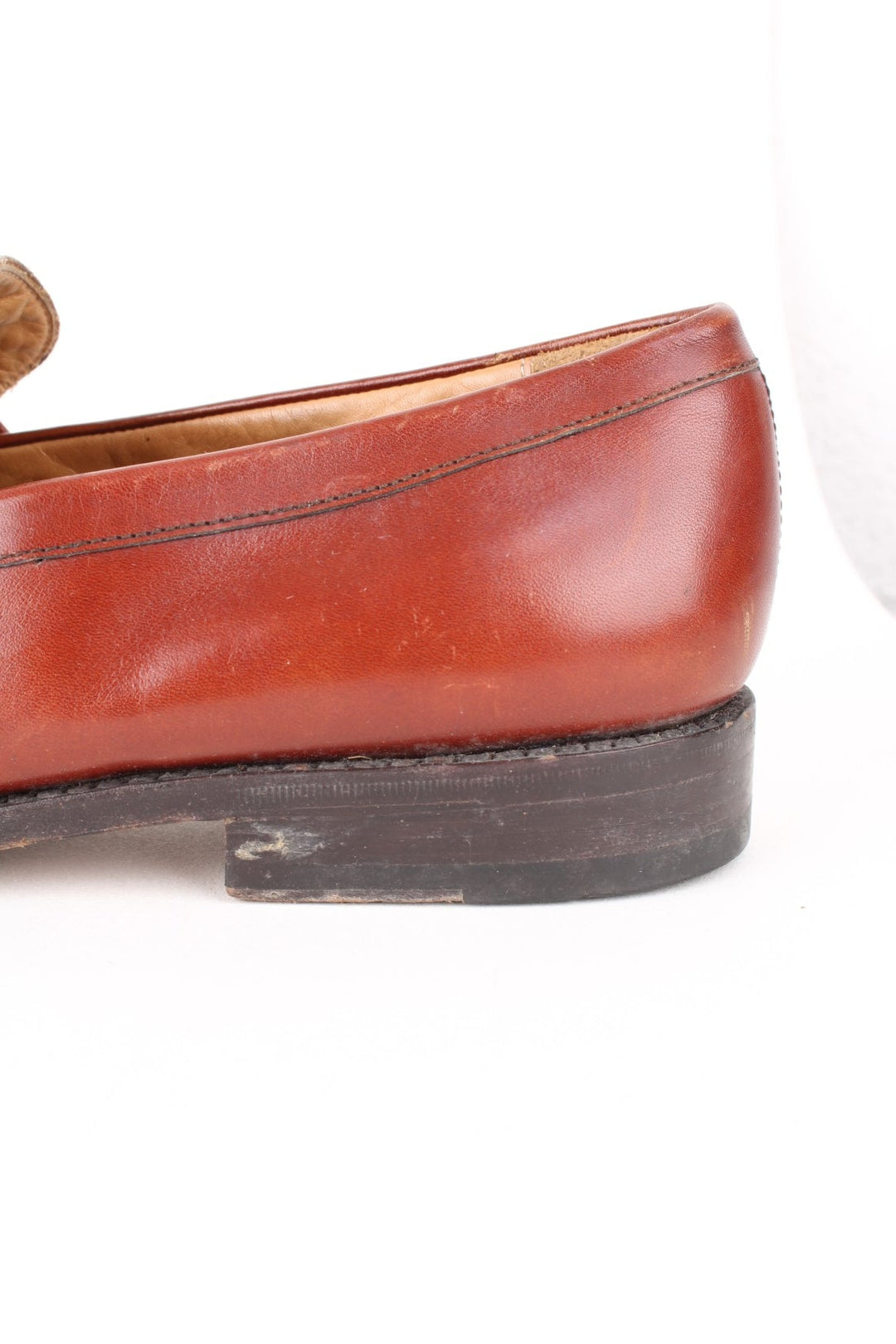 Vintage Burberry Loafers in a brown colourway and has a strap feature on the front.