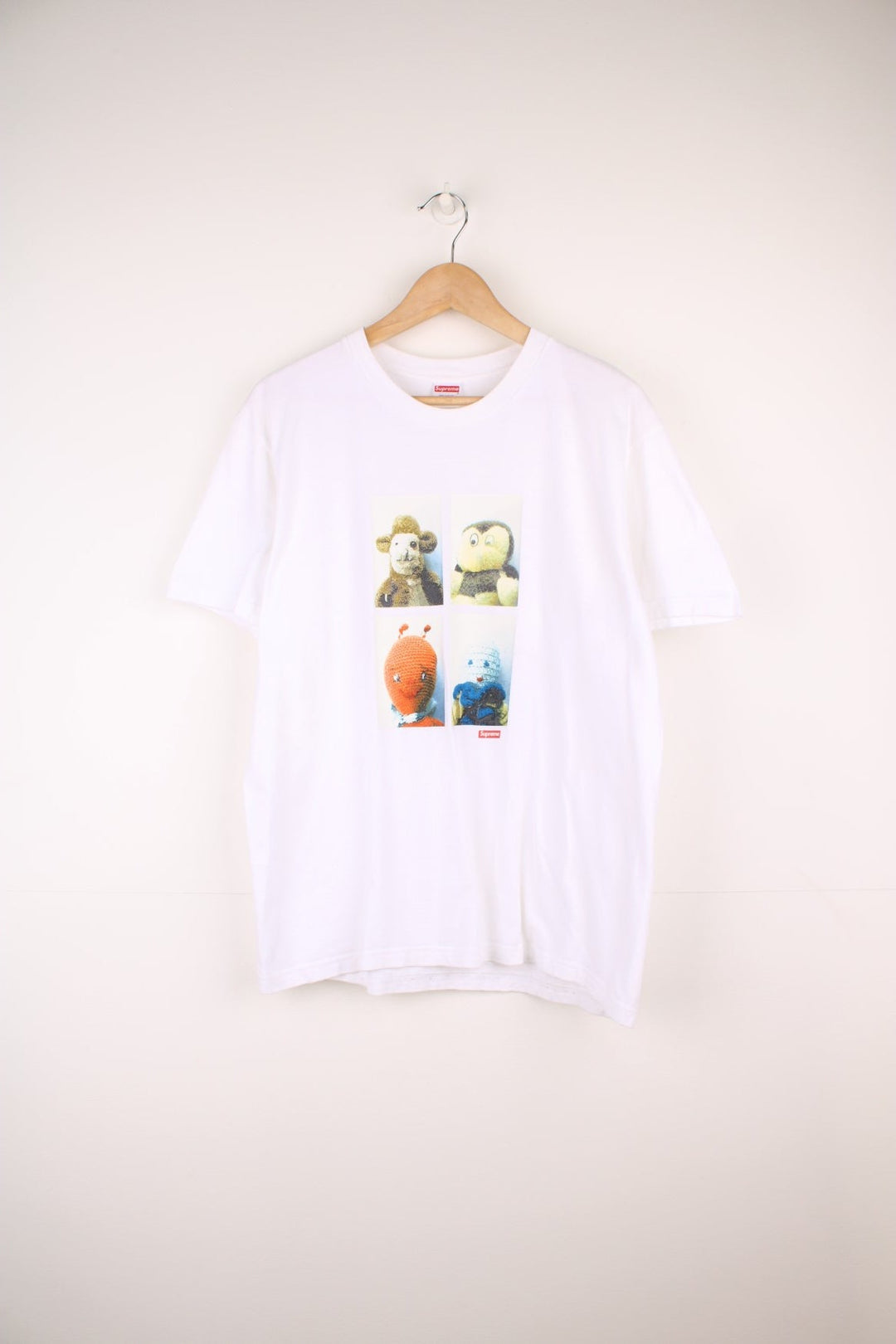 Supreme Mike Kelley Ahh Youth graphic T-Shirt in white. 