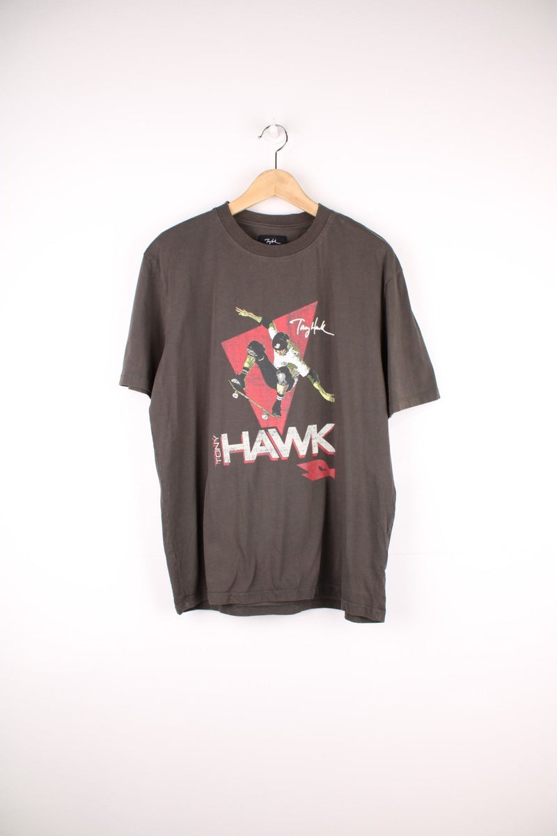 1998 Tony Hawk California Tour T-Shirt with print on the front and back.