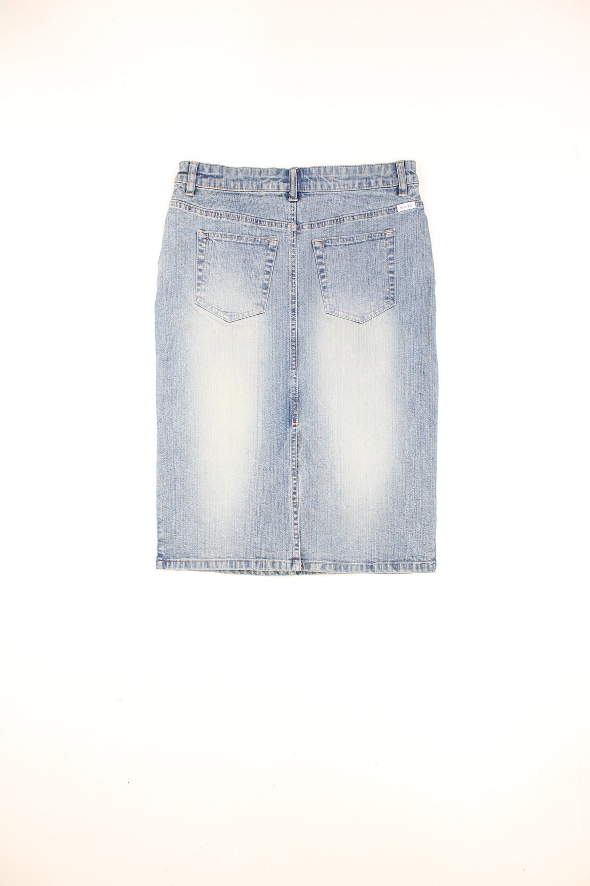 Y2K western style cut-out beaded denim midi skirt by Motto: Topshop