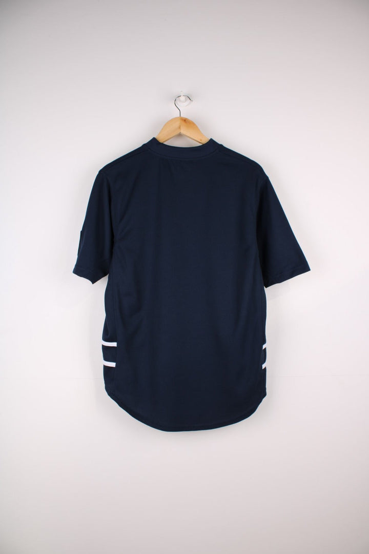 Vintage 00s Nike training T-Shirt in a navy blue colourway with the Nike logo and graphic printed on front.