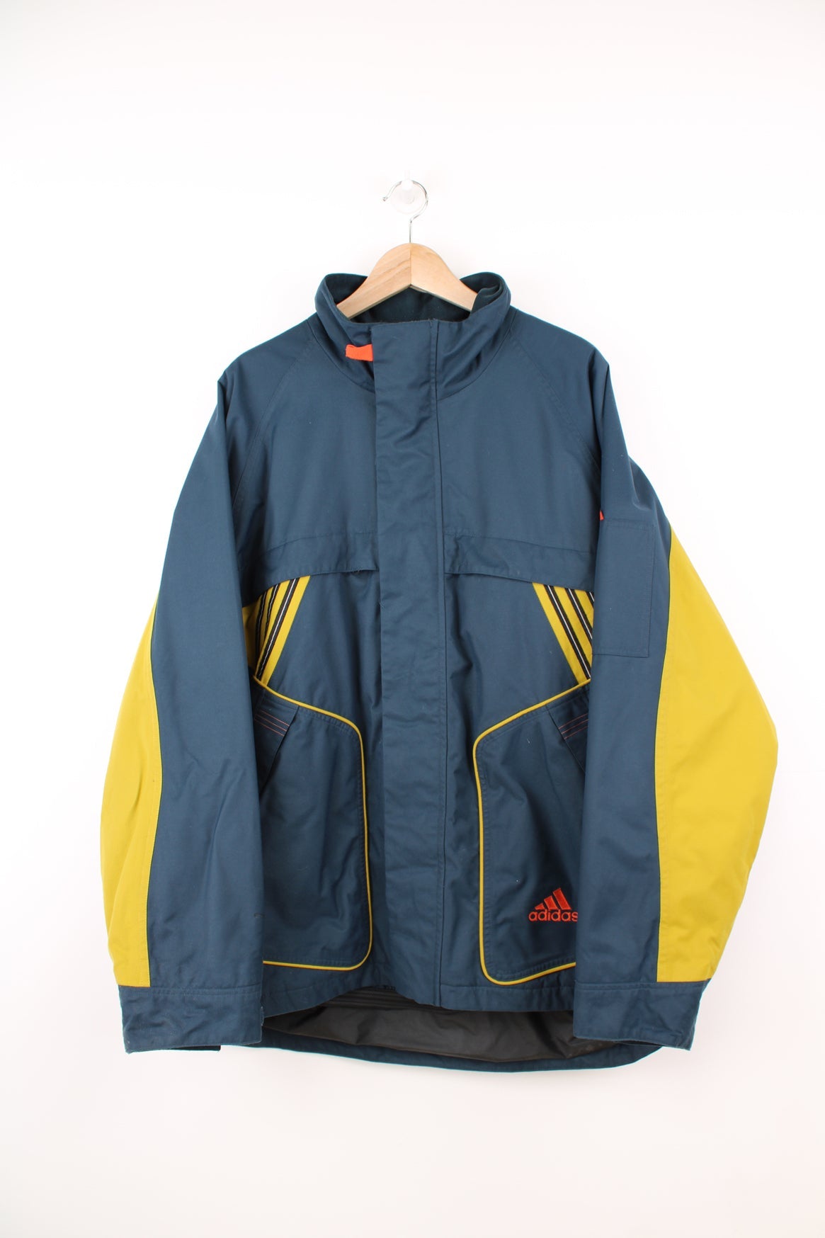 Adidas blue and yellow jacket online