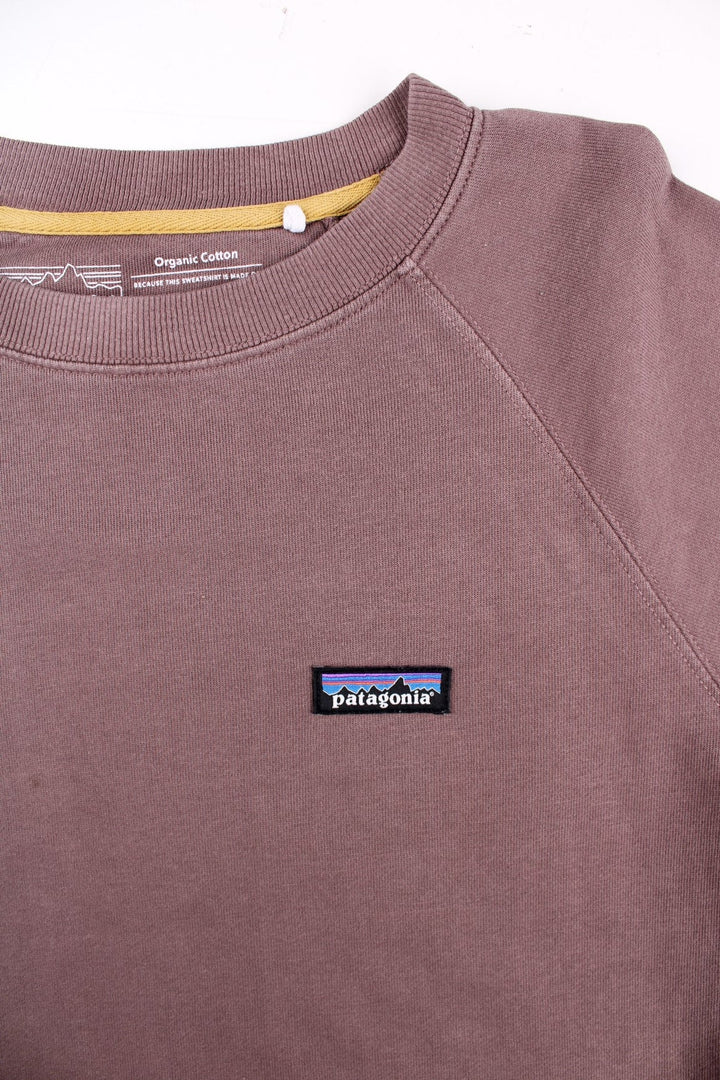 Patagonia Sweatshirt in a red colourway with small classic logo on the front.