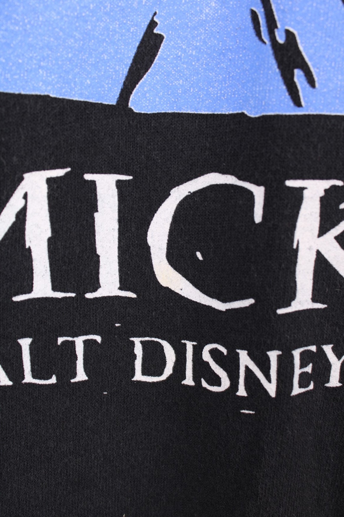 Vintage 90s Mickey Mouse, Walt Disney World sweatshirt in black. 