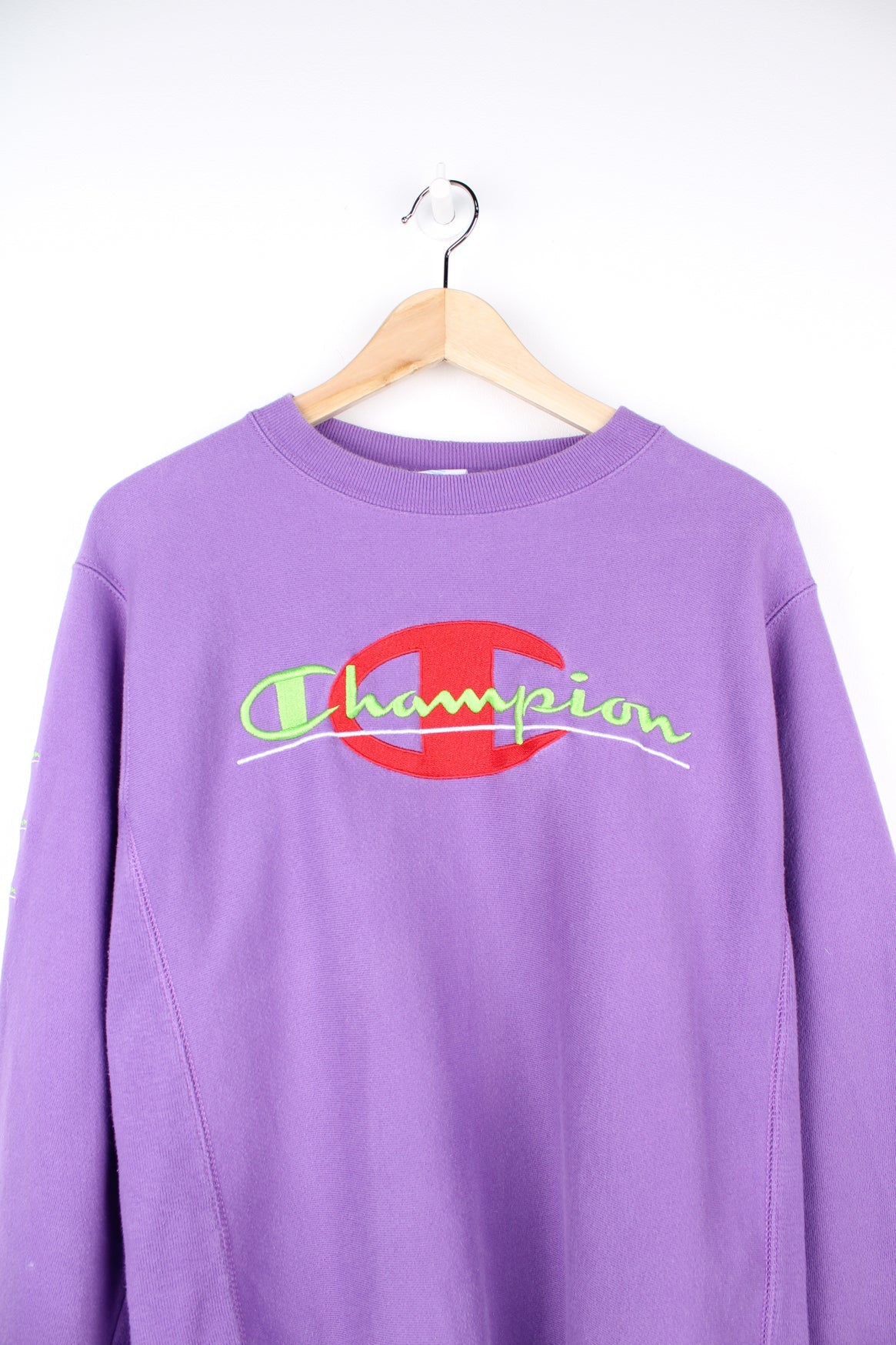 Light purple champion crewneck best sale