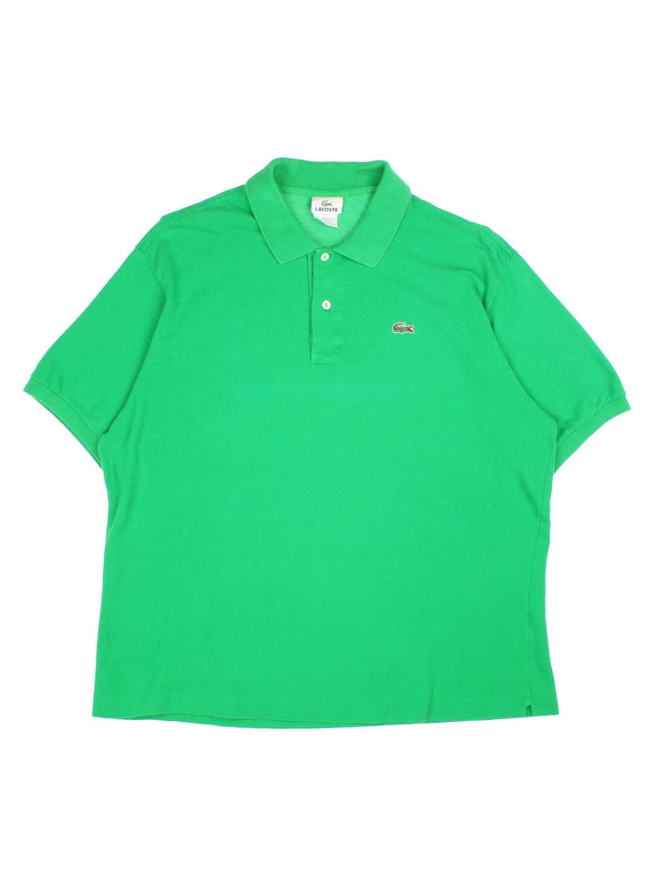 Lacoste Classic Polo Shirt in a green colourway with the classic logo on the front..