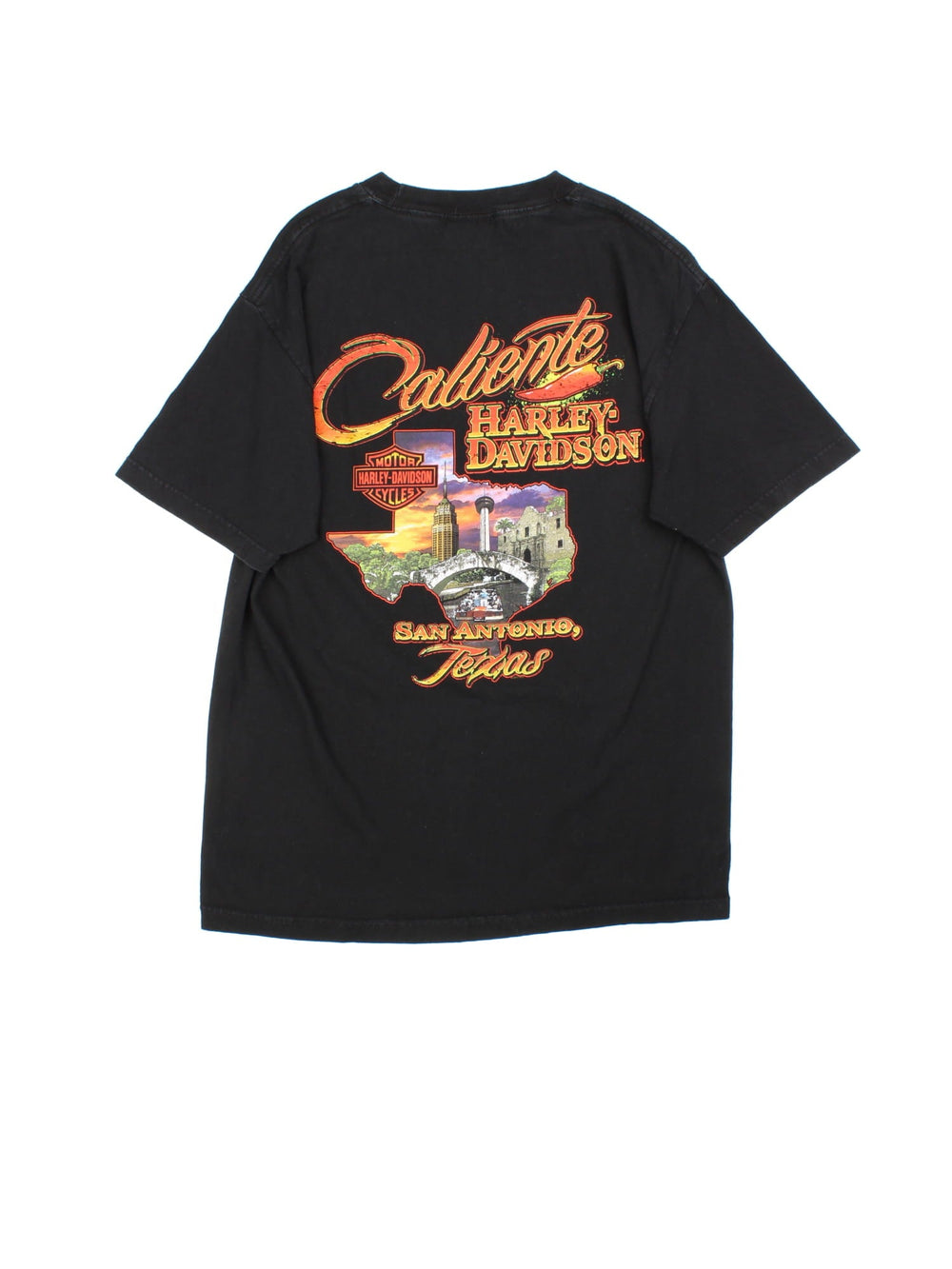 Harley-Davidson Live To Ride T-Shirt in a black colourway with graphic prints on the front and back.