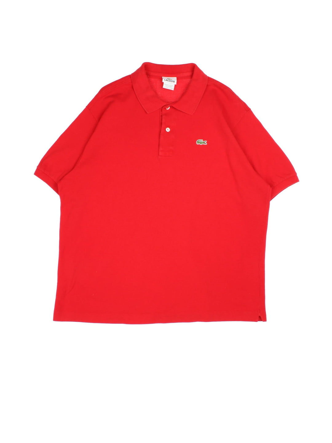 Lacoste Polo Shirt in a red colourway with the classic logo embroidered on the front.