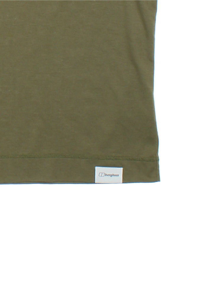 Berghaus T-Shirt in green with graphic printed on the front and logo label.