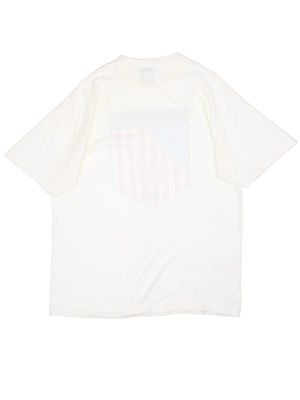 1992 Vintage Barcelona USA Olympics USA T-Shirt in white with graphic printed on the front.