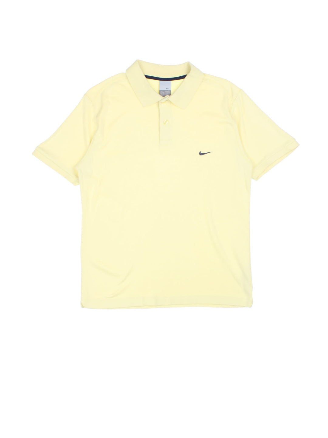 Vintage Nike Polo Shirt in white with the logo embroidered on the front.