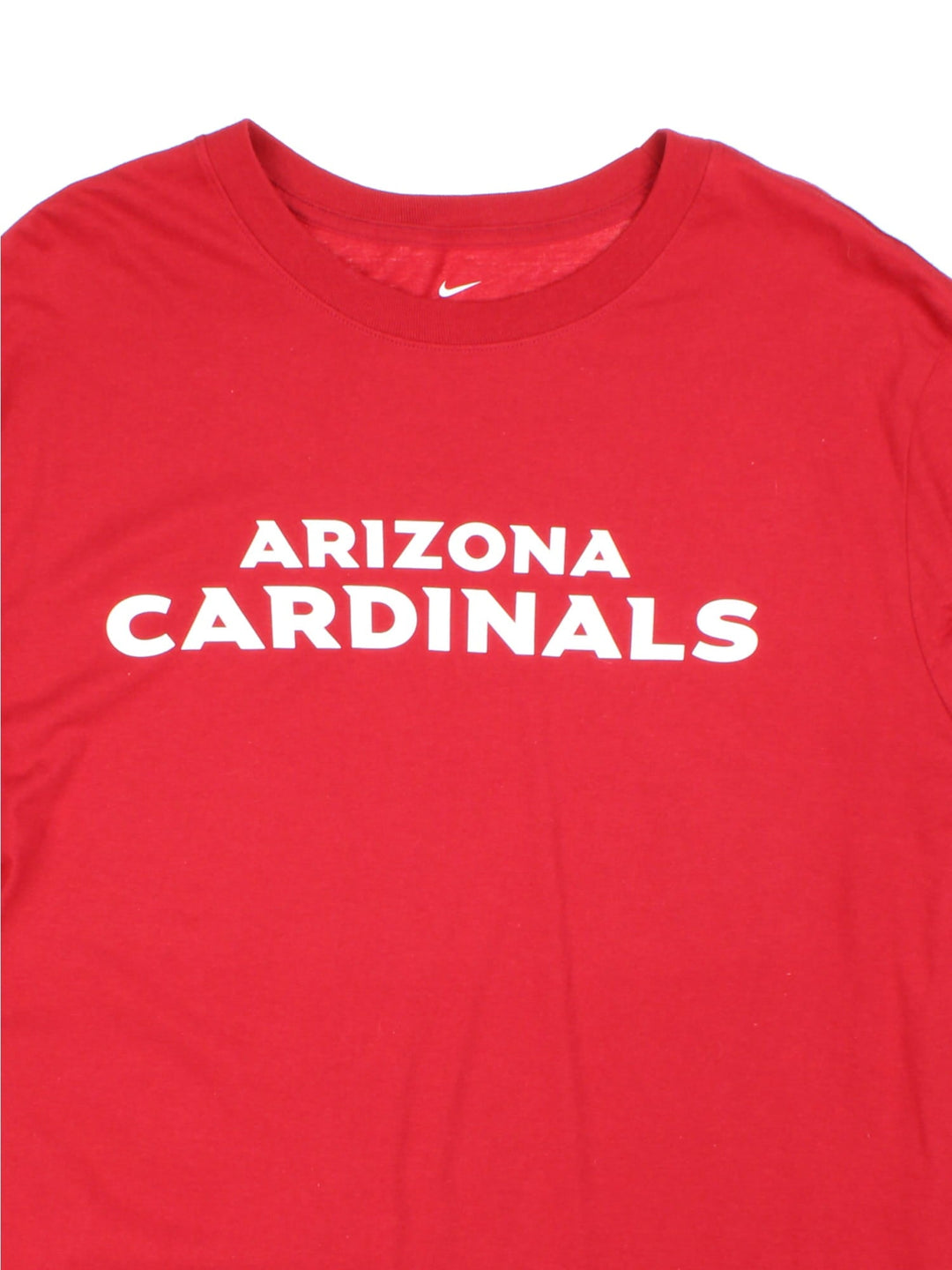 Nike Arizona Cardinals NFL T-Shirt in a red colourway with the logo printed across the front.