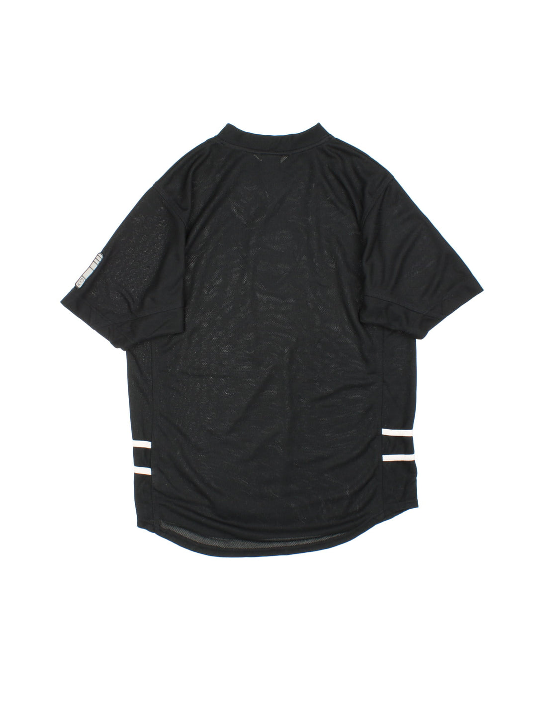 Nike Y2K Training T-Shirt in a black colourway with a mesh material. Large logo on front and small logo on sleeve.