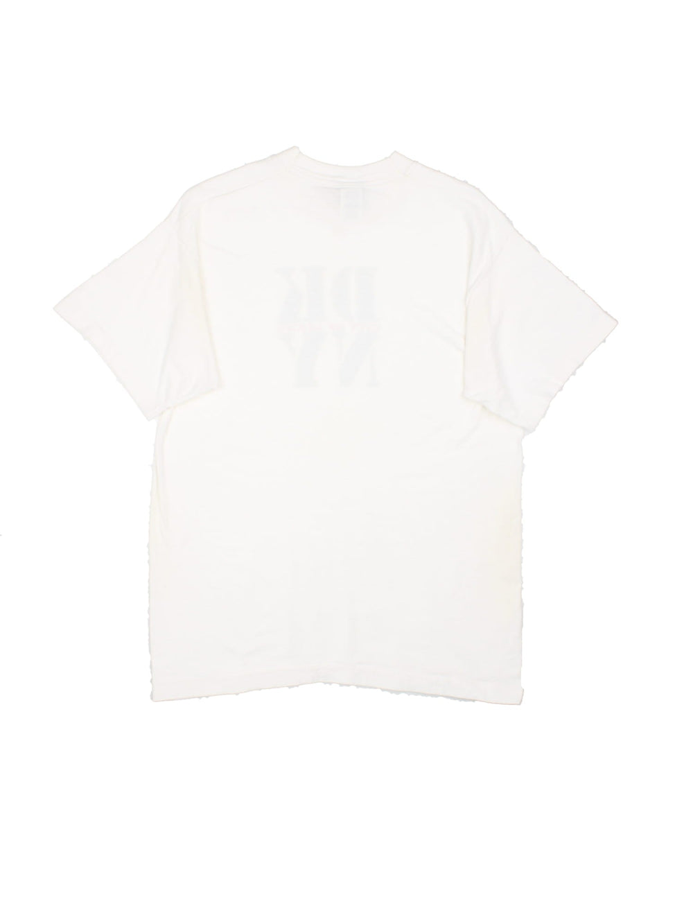 Vintage DKNY City of Jeans T-Shirt in white with the logo graphic printed on the front.