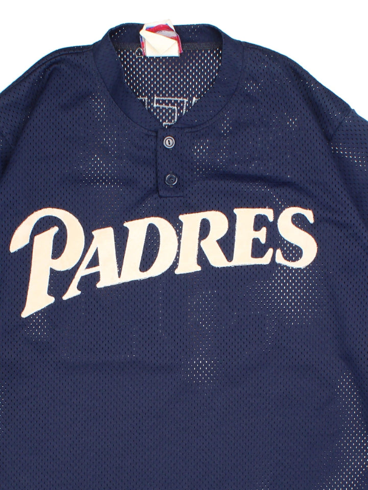 San Diego Padres Majestic Baseball Jersey in the blue colourway, features team name across the front and player name HOFFMAN and number #51 on the back.