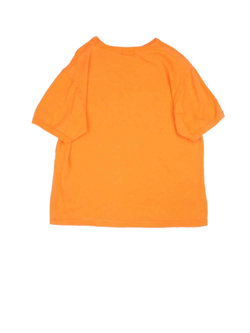 Ralph Lauren T-Shirt in the orange colourway with mesh detailing and large printed logo on the front.