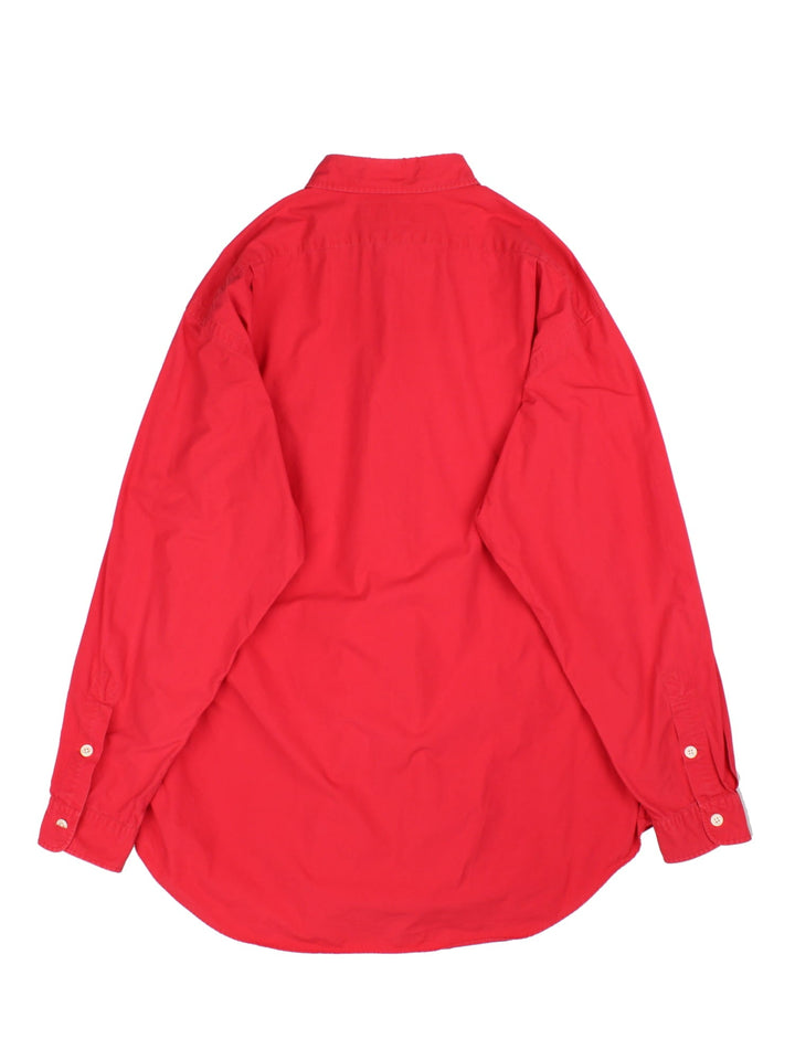 Polo Ralph Lauren Shirt in a red colourway with branding embroidered on front.