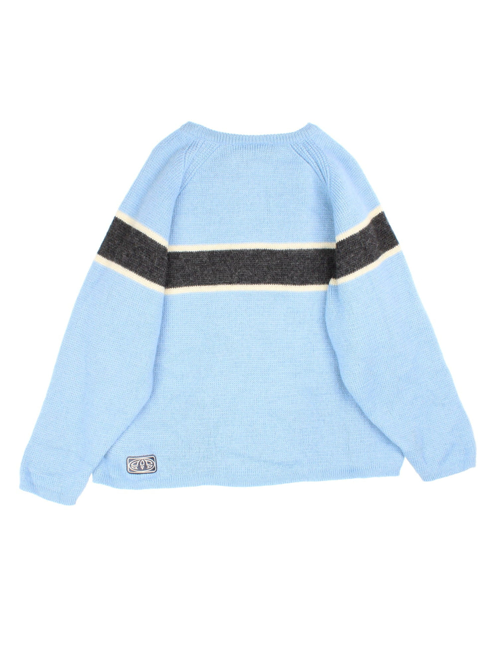 Animal Jumper in blue colourway, embroidered front branding and back patch.