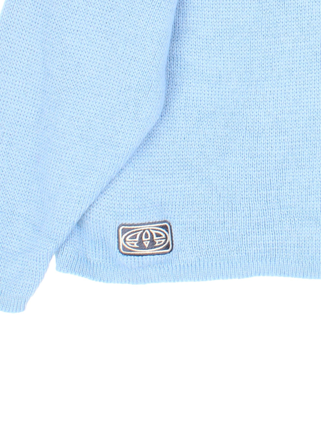 Animal Jumper in blue colourway, embroidered front branding and back patch.