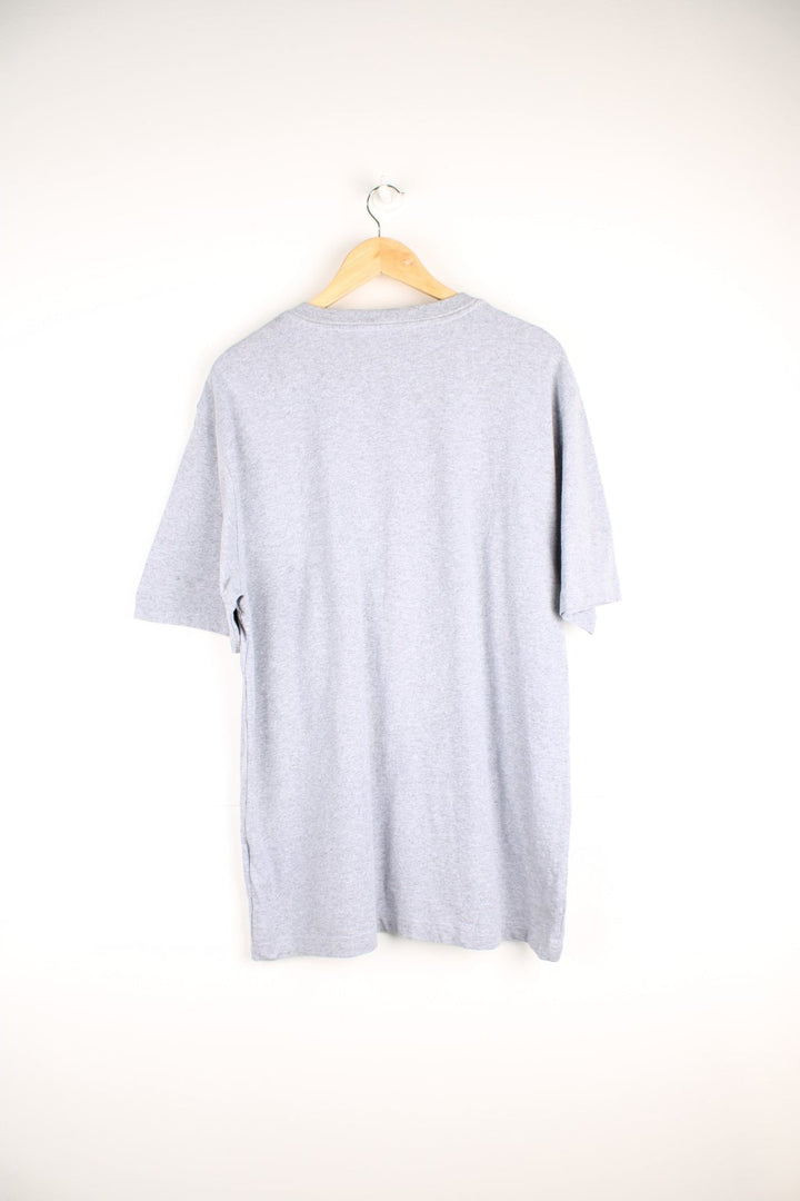 Carhartt T-Shirt in a grey colourway with the logo spell out printed across the front. 