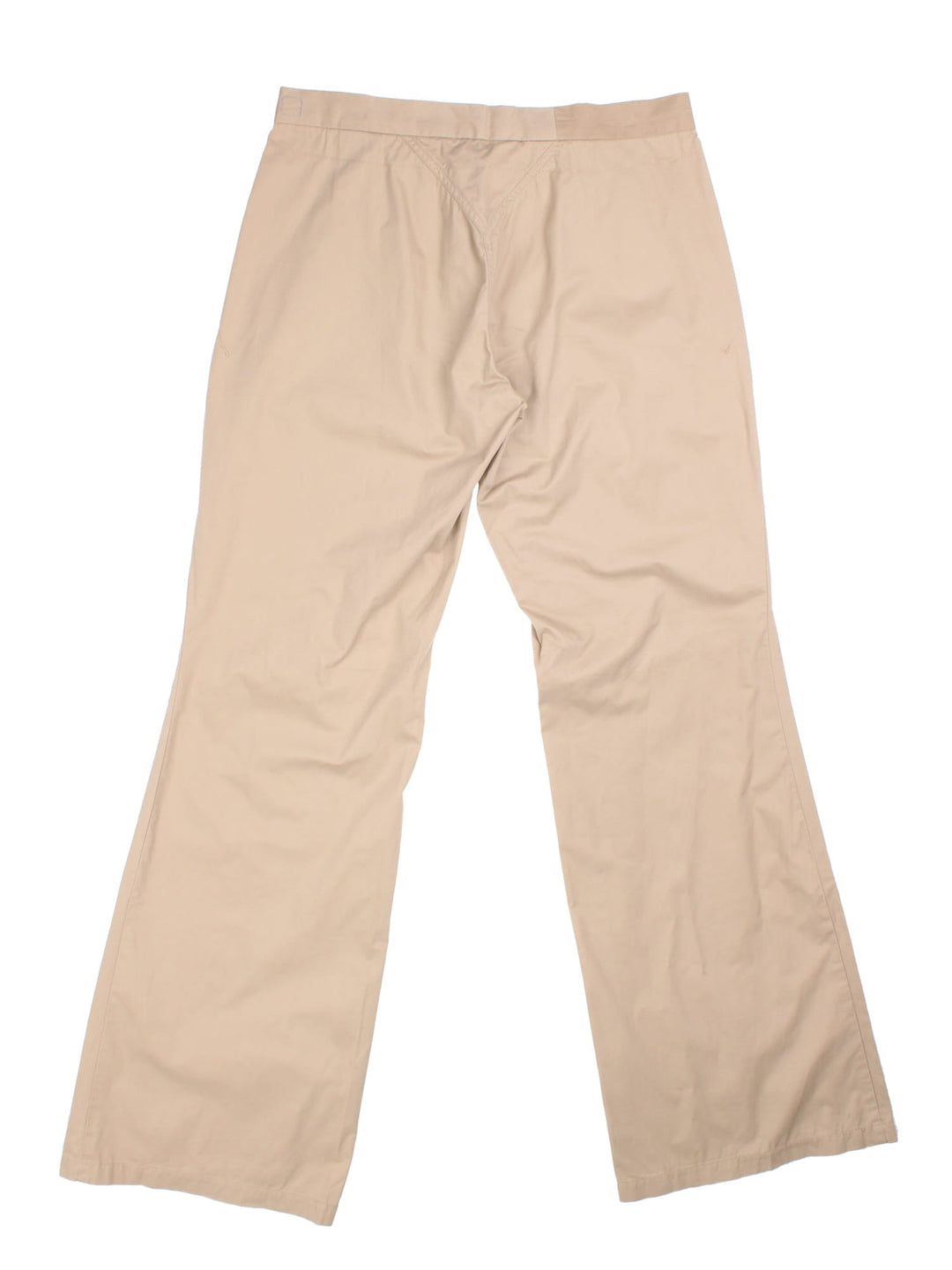 Y2K Diesel Trousers in tan colourway. Zip/button fastening and branding on left hip